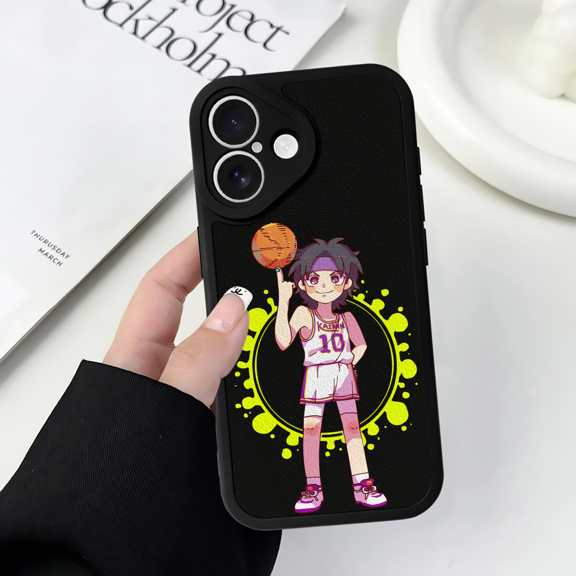 （画像用） SLAM DUNK／スラムダンク 【iPhone 16シリーズ対応】シリコンスマホケース（レザー調） 材質：シリコン